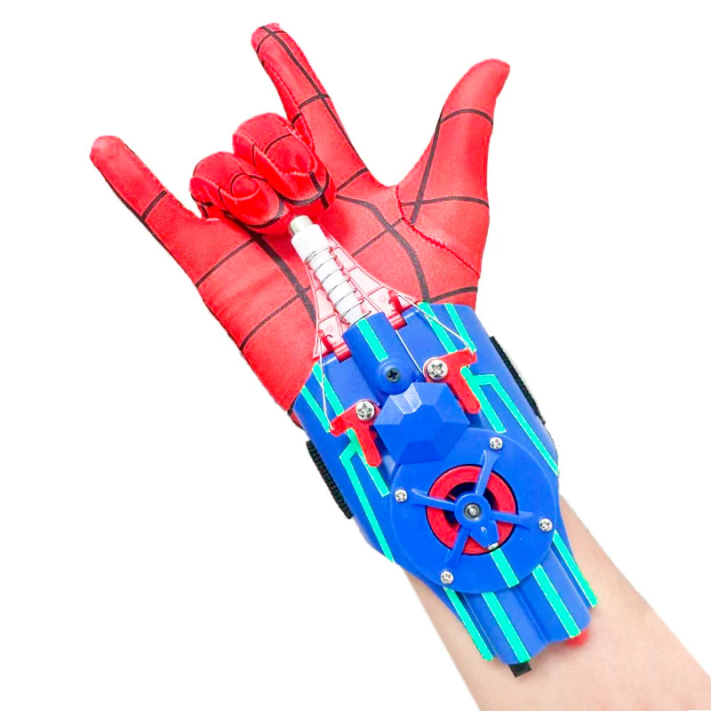 Lanzadores de muñeca, tiradores, accesorios de cosplay de Peter Parker, dispositivo de disparo, juguetes para niños, Spider-Man, juguete de lanzamiento de seda, lanzadores de telarañas