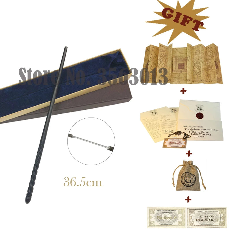 27 Kinds Wands with Map Letter 2 Tickets Necklace Cloth Bag and orginal Box