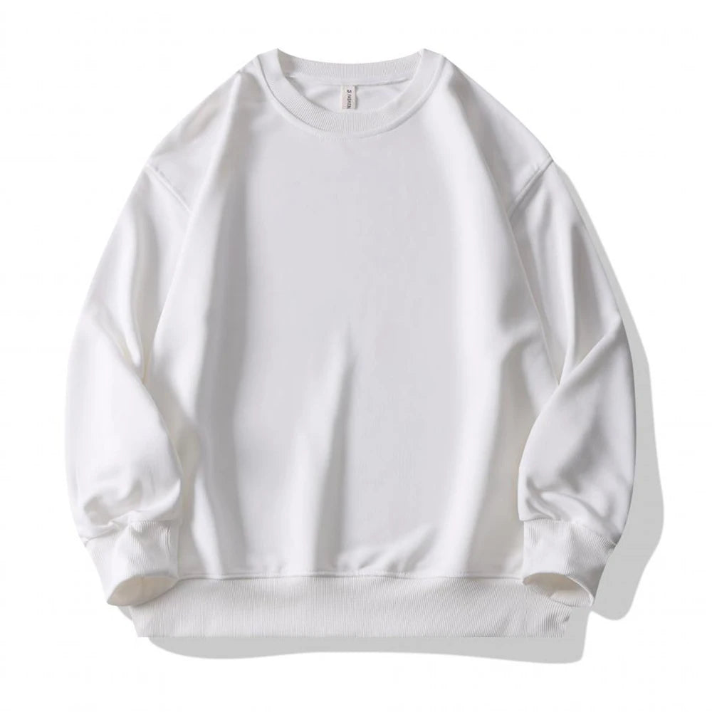 Plain Sublimation Sweatshirt Unisex Wholesale Baggy Black Hoodies Men Sweat Shirt Crew Neck Sweatshirt Men Moletons Masculinos