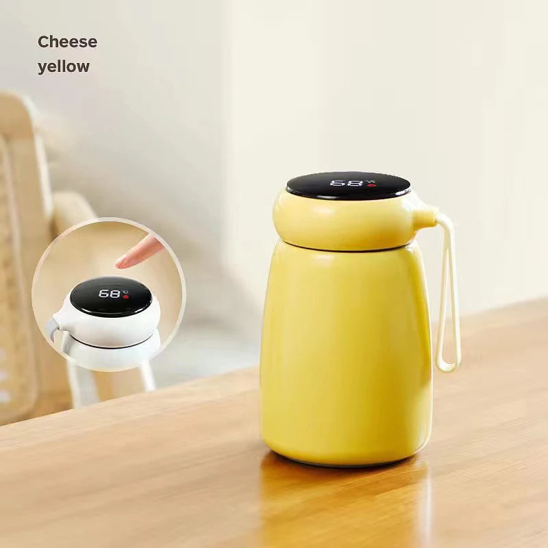 320ml Mini Thermo Bottle Coffee Pot With Temp Display Stainless Steel Water Bottle Thermal Mug Vacuum Flasks Christmas Gift
