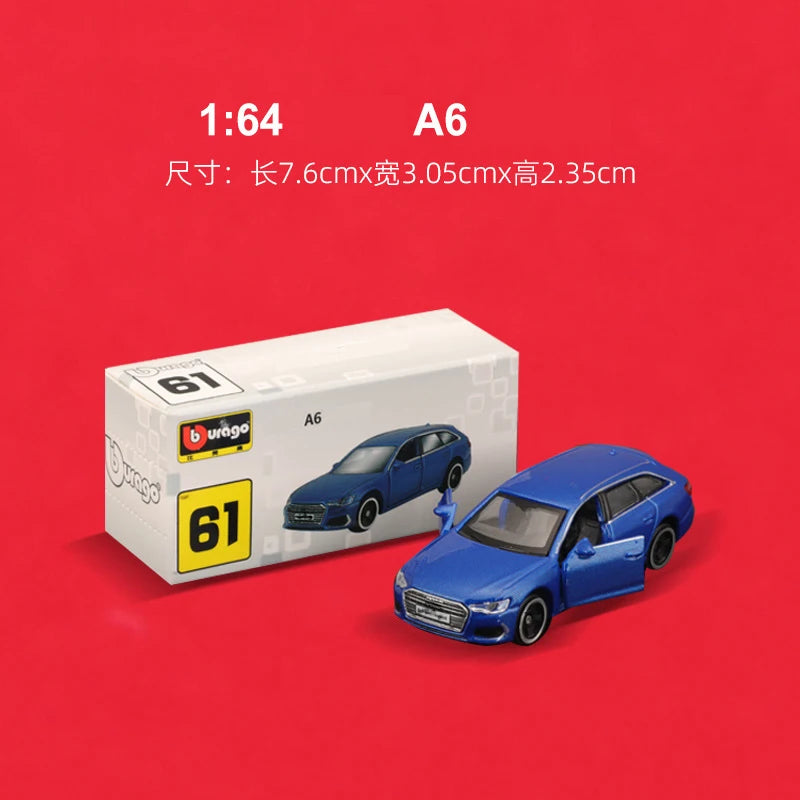 1/64 Simulated Parking Lot Model Classic Static Car Bburago Alloy Diecasting Vehicles Miniature Scene Assembly Display Frame Toy