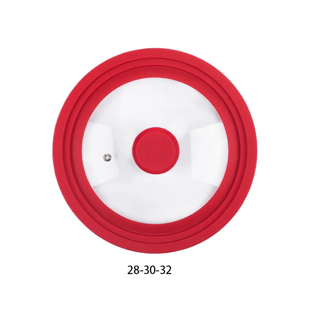 Transparent Glass Pot Lid Handle Anti Scalding Easy To Clean Kitchen Accessory Kitchen Pot Coverl