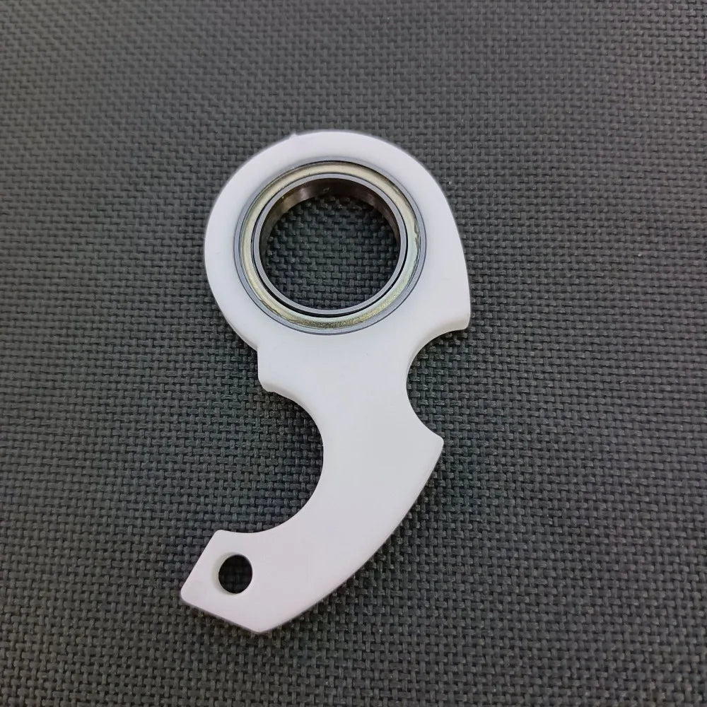 Alivia el aburrimiento Llavero Fidget Spinner Anti-Ansiedad Noctilucente Llavero Giratorio con Punta de Dedo Ligero Creativo