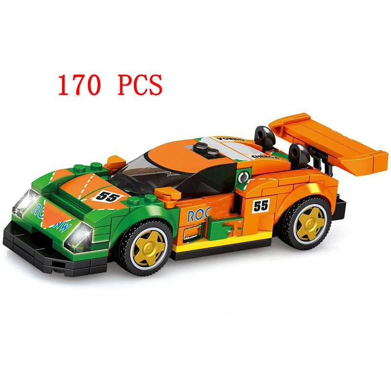 67 models City Racing Car Speed Champions Sports Building Blocks Bricks Classic Rally Super Racers F1 Great Vehicles kits toys