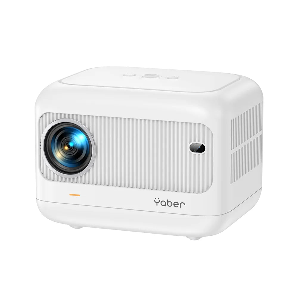 【Enfoque eléctrico】 Miniproyector Android, YABER L1 Proyector de video de 20000 lúmenes 5G WiFi Bluetooth, compatible con proyector portátil P