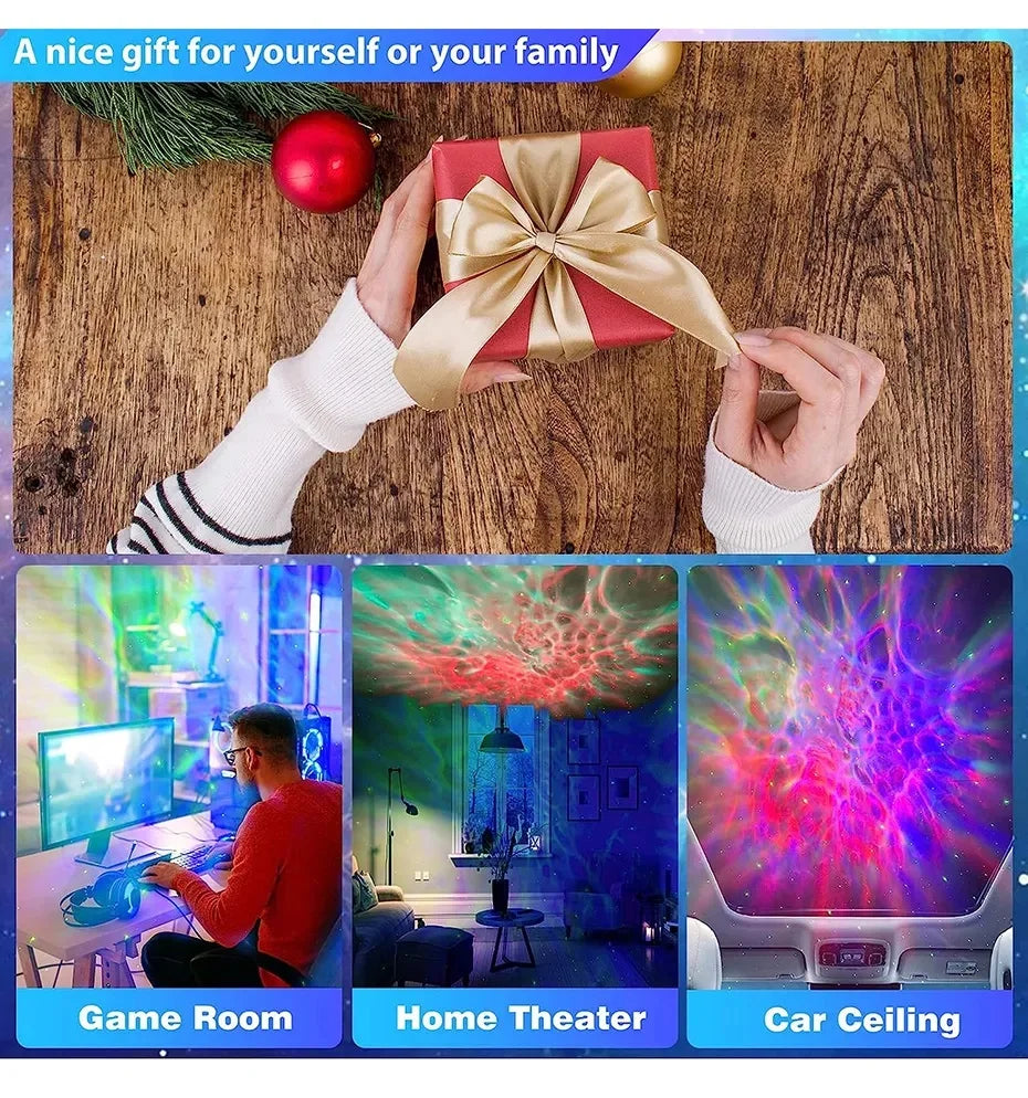 Projecteur d'étoiles, veilleuse de galaxie, projecteur d'astronautes, projecteur d'espace avec télécommande pour nébuleuse, pour chambre à coucher et maison