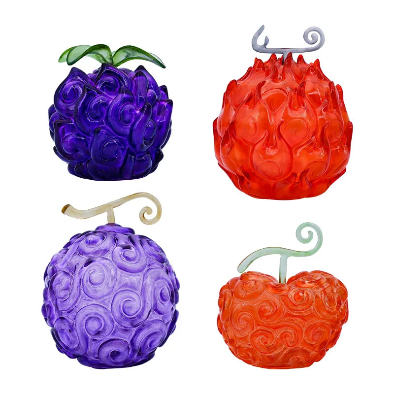 One Piece Cursed Devil Fruit Night Light 10CM Anime Action Figure Model Luffy Rubber Ace Burning Surgery Darkness LED Lamp Toys