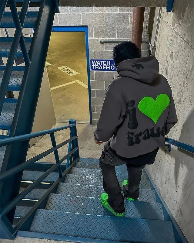 Sudadera con capucha para hombre y mujer, estilo hip hop, con estampado gráfico de letras, estilo Y2K, de gran tamaño, estilo Harajuku, chaqueta gótica, abrigos, ropa