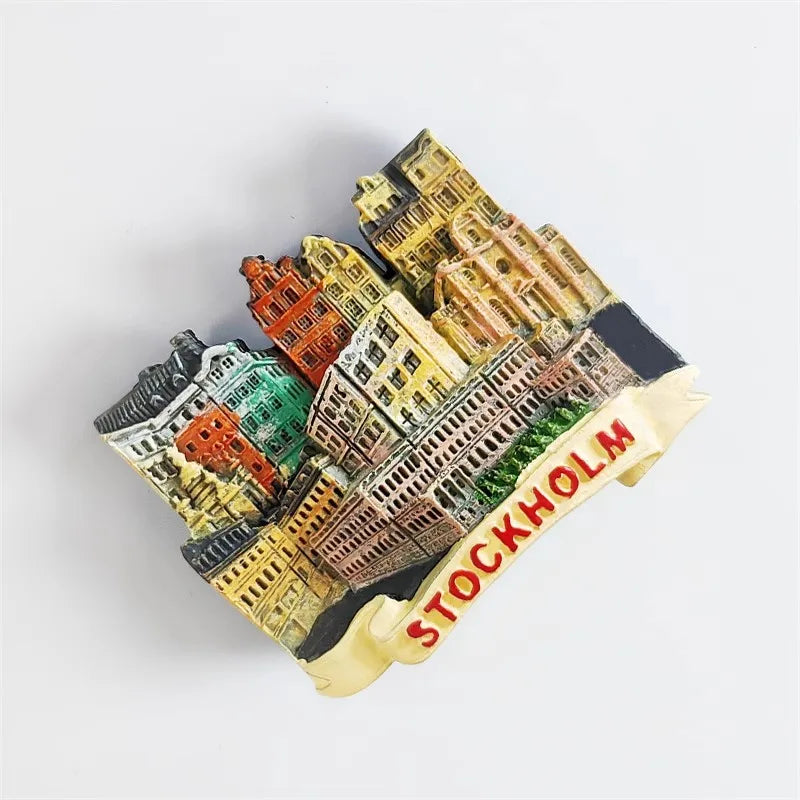 Sweden Fridge Stickers Stockholm Souvenirs Home Decoration Refrigerator Magnets Wedding Gifts Photo Wall Magnetic Stickers