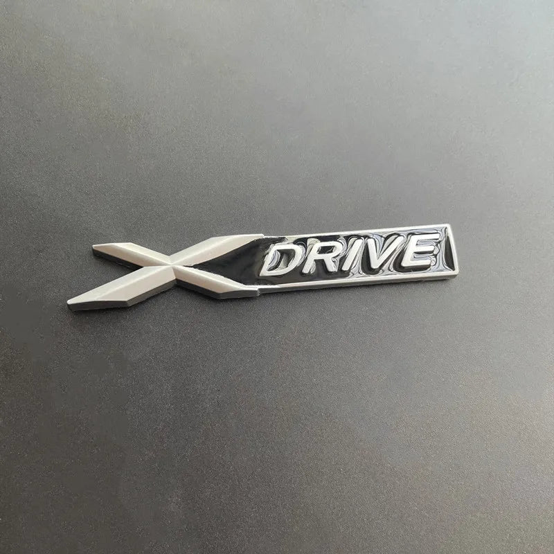 3D Metal X Drive Logo Xdrive Emblem Nameplate Car Trunk Badge For BMW 328i 525 535d 530d G20 F10 Xdrive Sticker Accessories