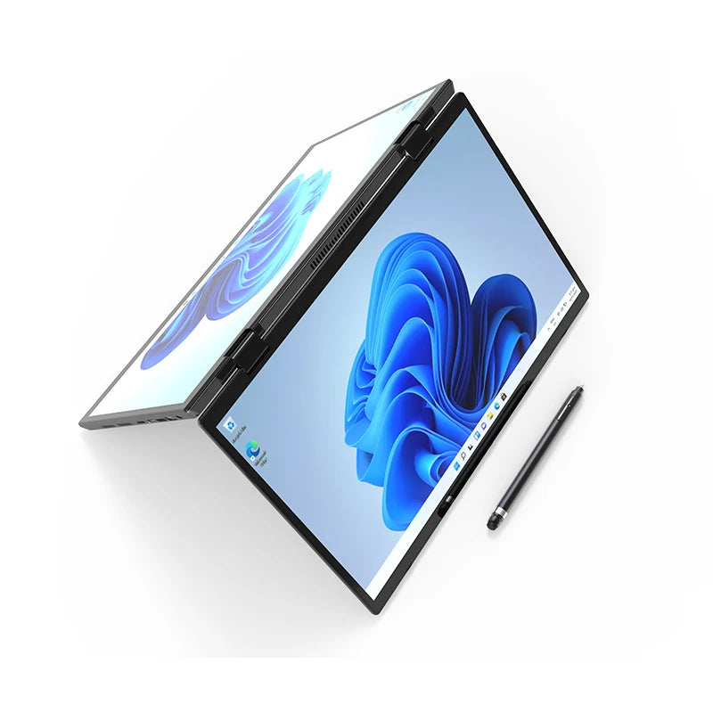 Computadora portátil con pantalla táctil dual de 14 pulgadas y 14 pulgadas, procesador Intel N95, computadora portátil para juegos, DDR4, 16 GB, 1 TB SSD