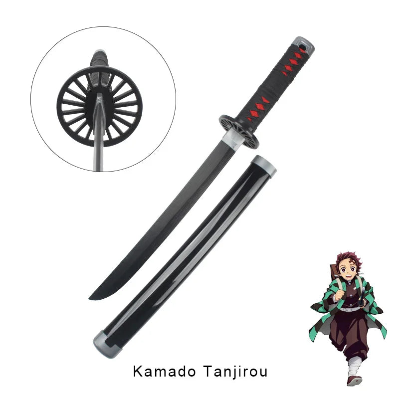 Anime Demon Slayer Katana Kimetsu No Yaiba Sword 60cm Toy Sword Sanemi Kyoujurou Kokushibou Reissue Katana