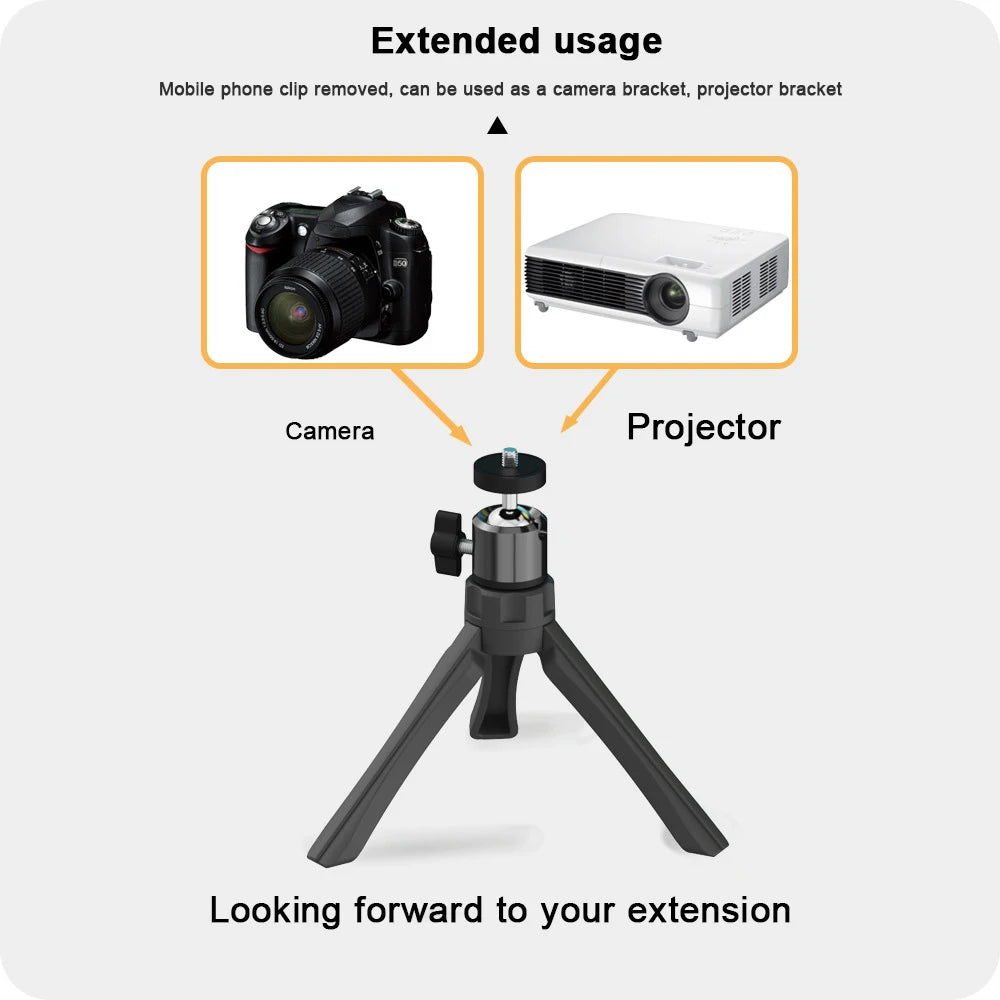 Desktop Projector Stand,Desktop Lazy Mobile Phone Holder Tripod Live Support Rack Folding Projector Creative Bedside Stand