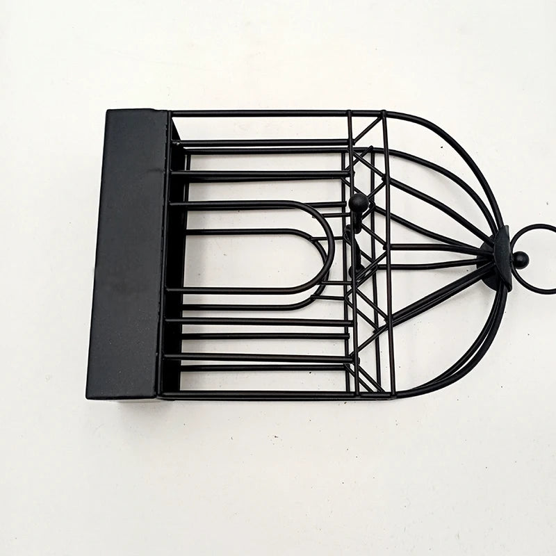 Portable Metal Mosquito Coil Holder Incense Holder Retro Incense Coil Burner, Hanging Bird Cage Outdoor Home Garden Decor