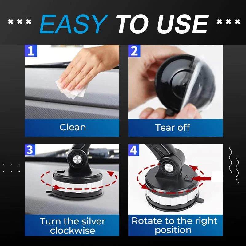 Super Adsorption Phone Holder universal Sucker Car Phone Holder Auto Windshield centre console suction cup car holder 360° Rotat