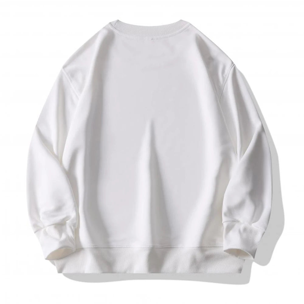 Plain Sublimation Sweatshirt Unisex Wholesale Baggy Black Hoodies Men Sweat Shirt Crew Neck Sweatshirt Men Moletons Masculinos