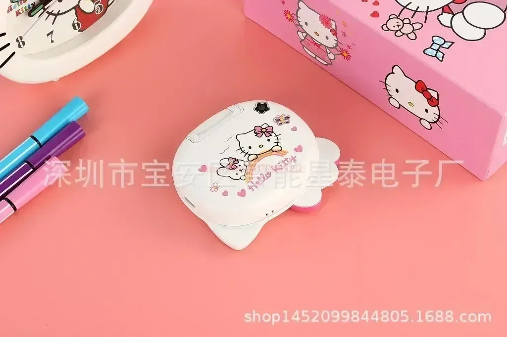 2023 New Kawaii Sanrioed Hello Kitty Flip Phone Cartoon Cute Little friends Taiml Mini Phone For Kids Toys For friends Gifts