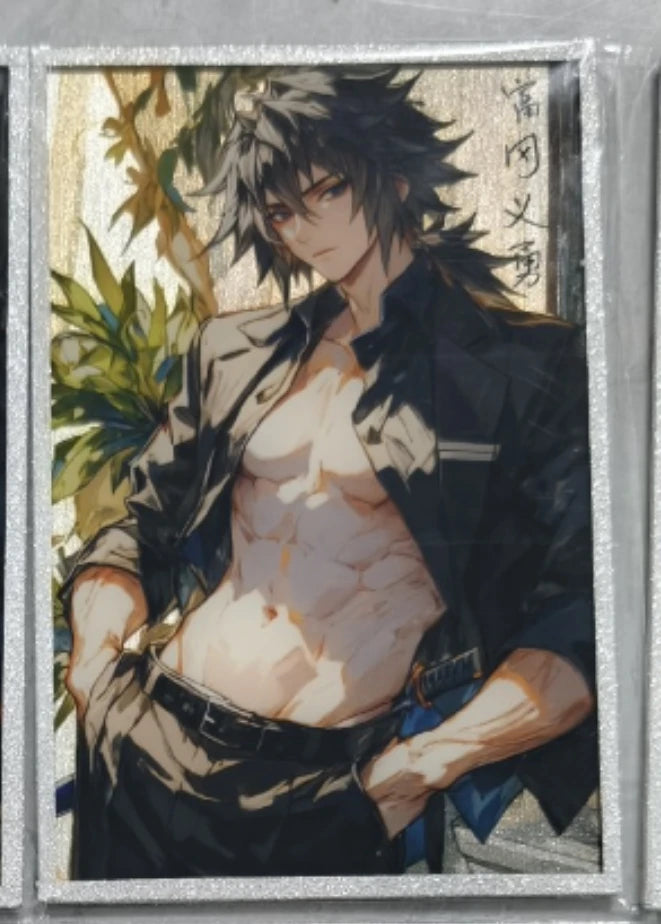 Anime Demon Slayer Kamado Nezuko Kochou Shinobu Rengoku Kyoujurou Kanroji Mitsuri Collection Cards Birthday Gift Children's Toys