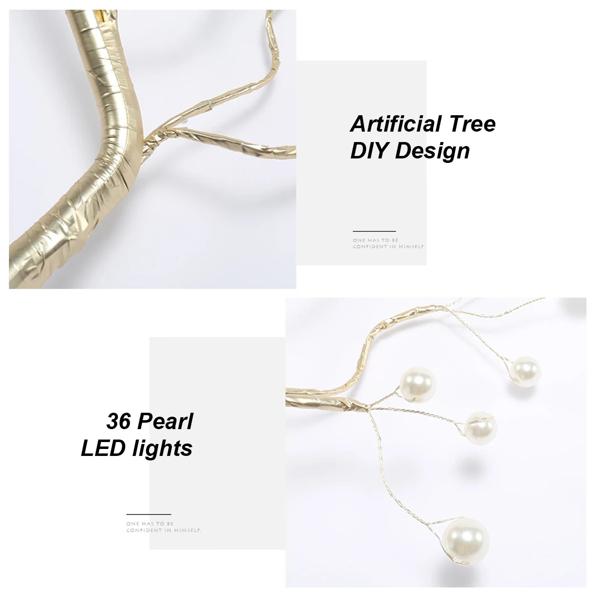 36/72/108 Bonsai Tree Led Lamp Table Usb Room Fairy Bedside Light 8modes Wire Bedroom Tabletop Night Switch Lights Christmas Diy