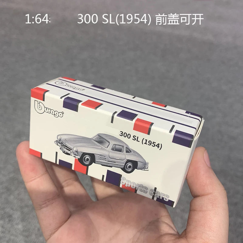 1/64 Simulated Parking Lot Model Classic Static Car Bburago Alloy Diecasting Vehicles Miniature Scene Assembly Display Frame Toy