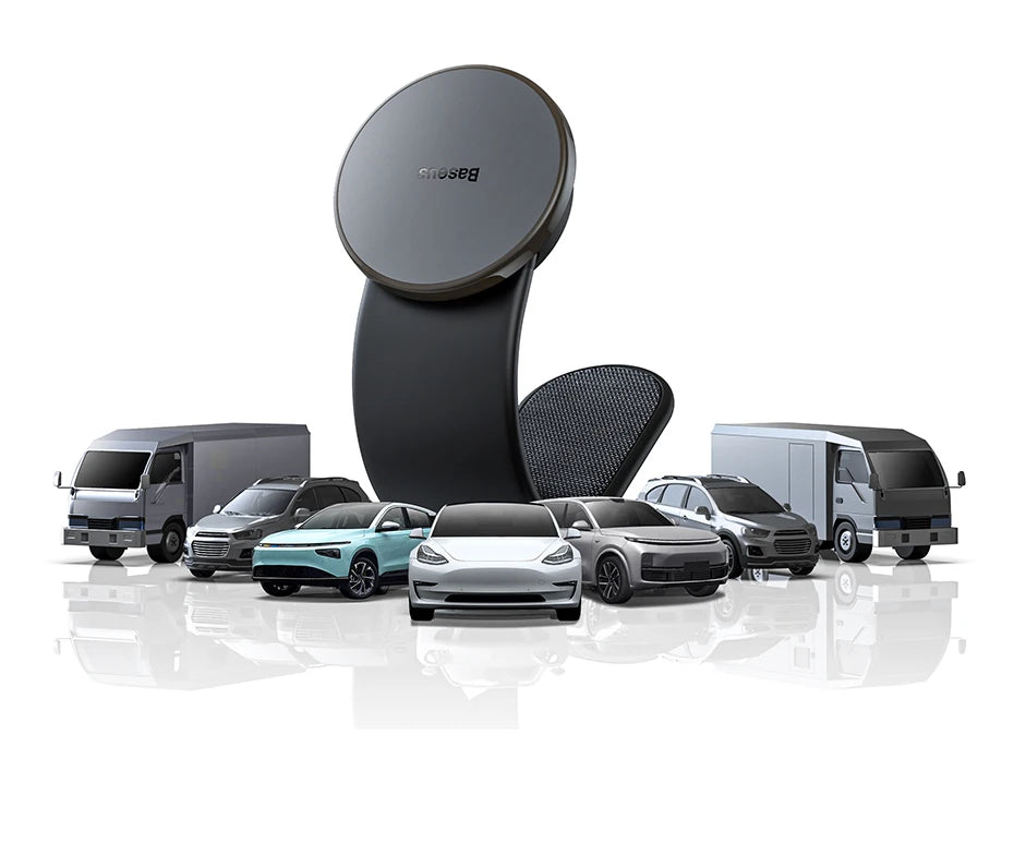 Soporte magnético para teléfono de coche Baseus, soporte plegable para teléfono, soporte para iPhone 12, 13, 14 Pro Max y Samsung S23