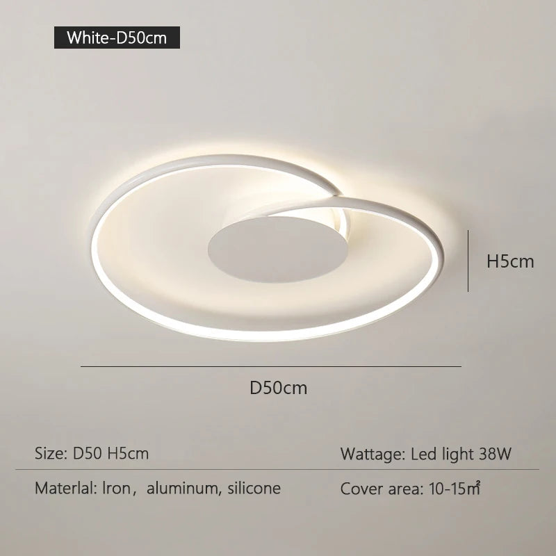 Bedroom Lamps Mordern Minimalism Led Ceiling Lamp Creative Dimmable Study Room Light Indoor Lighting Home Decor Luster Fixtures