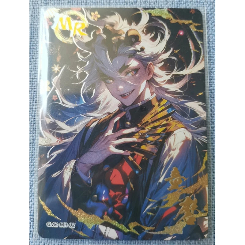 Anime Demon Slayer Kamado Tanjirou Kochou Shinobu Kanroji Mitsuri Iguro Obanai Collection Card Birthday Gifts Children's Toys