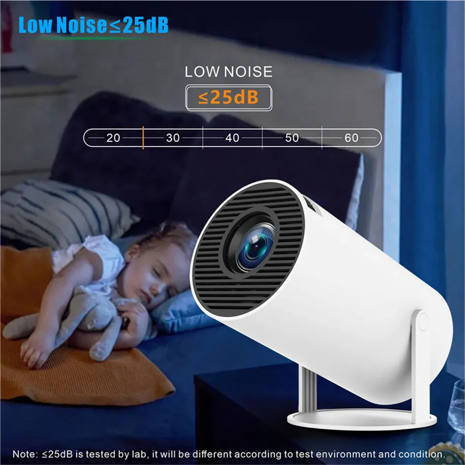2024 new HY300 Pro plus Projector Android 4K 1280*720P Dual Wifi Video Portable Outdoor home hd led proyector cine en casa