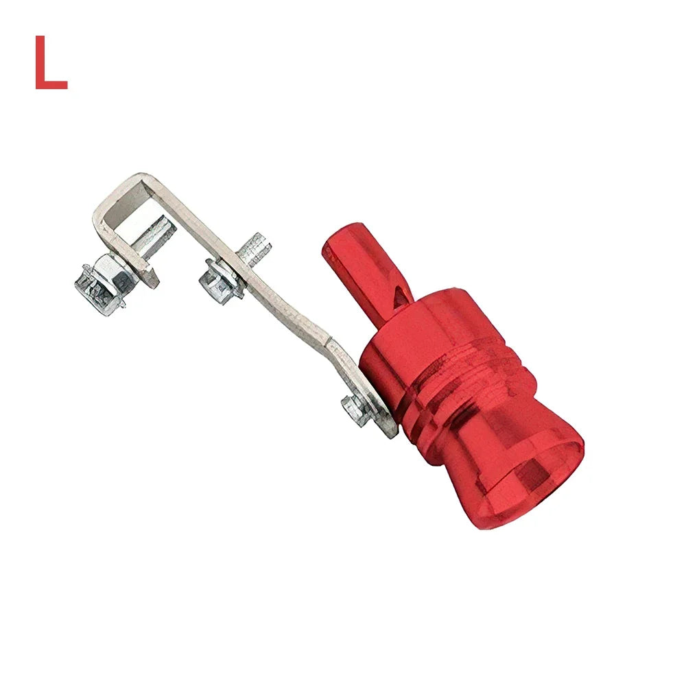 1 pieza de silbato de turbina modificado para automóvil, silbato de tubo de escape, silbato de imitación para motocicleta, silbato amplificador de sonido de escape de turbina