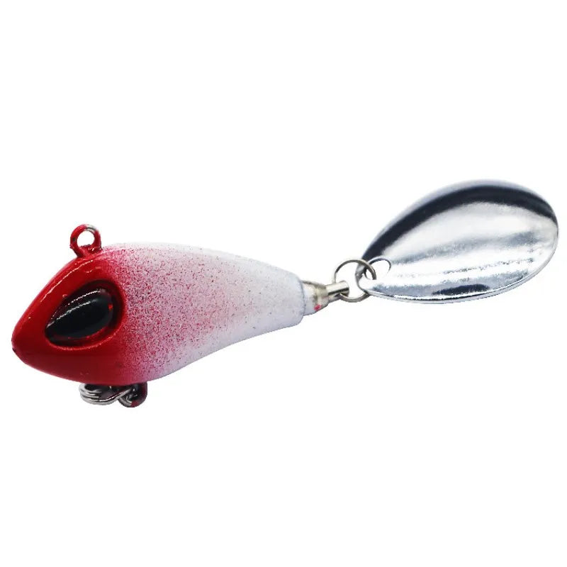 ZWICKE 1 pieza de señuelo de pesca Mini VIB de metal con cuchara, aparejo de pesca de invierno, crankbait, cebo giratorio vibratorio que se hunde, 6 g, 10 g, 17 g y 25 g
