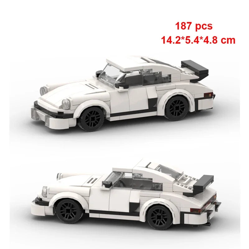 Technical Car City Speed Champion Sports MOC Ideas Creative Racing Car Building Blocks Garage Carro Rennau Voiture Vehicle Toys