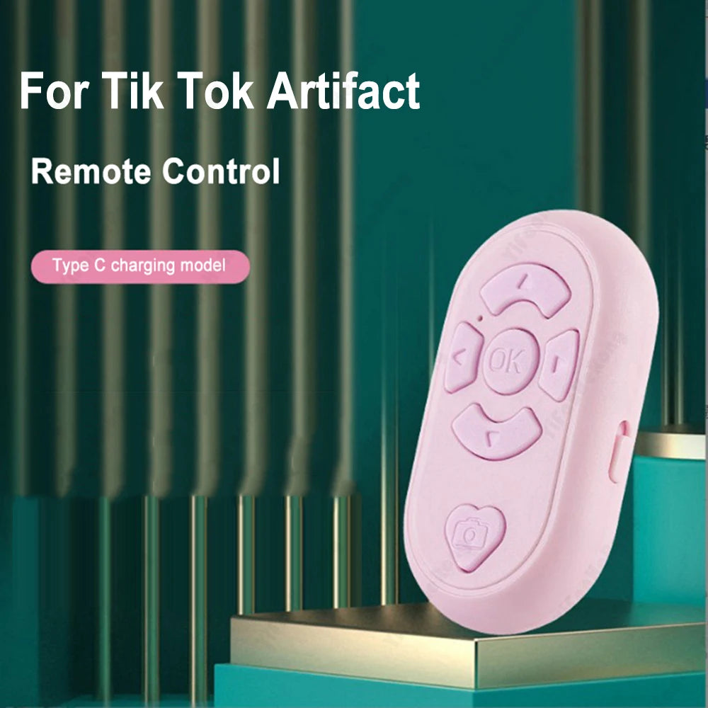 Universal Mobile Phone Selfie Shutter Bluetooth-compatible Remote Control Button For Tik Tok e-book Wireless Controller