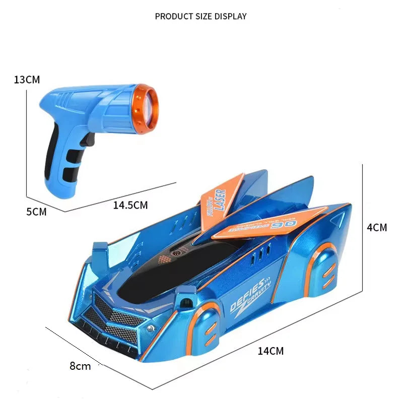 2.4G RC CAR Wall Climbing Car Remote Control Toys Climb Wall Ceiling Light Racing Model Electric Anti-gravity Children Toy