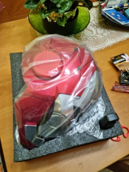 2024 New 1:1 Marvel Iron Man Mk5 Electric Helmet Multi-piece Opening And Closing Helmet Voice Control Eyes Model Adult Toy Gifts
