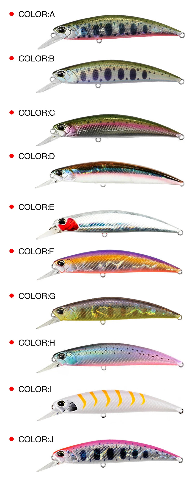 19g 110mm Sinking Minnow Fishing Lures Saltwater Artificial Hard Bait for Bass Pike Trout Swimbait Wobblers Fishing Accessories