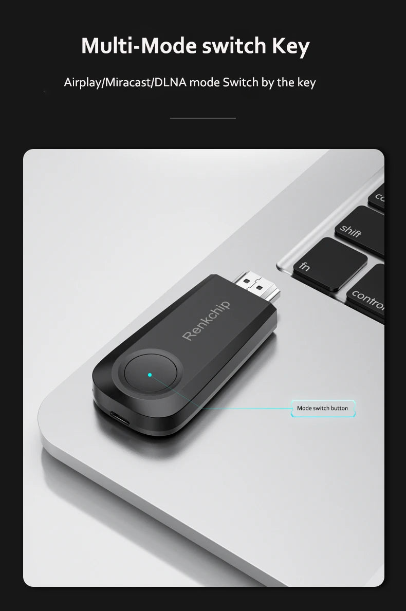 Dongle TV sans fil Wifi 1080P HDTV Projecteur Moniteur Miroir Écran Affichage Récepteur Adaptateur pour IOS Android Streaming Vidéo