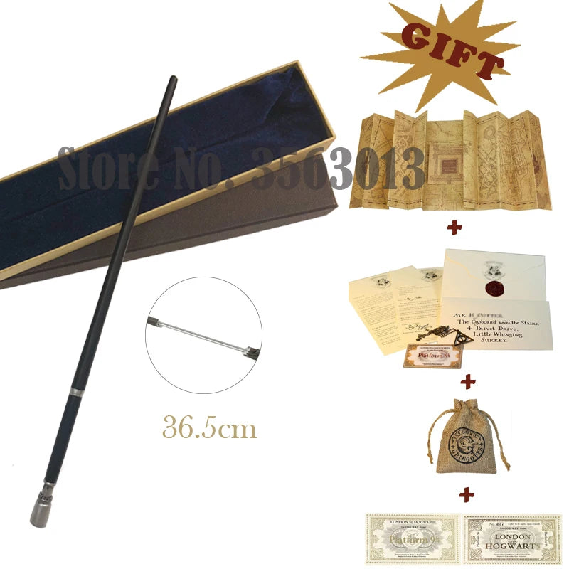 27 Kinds Wands with Map Letter 2 Tickets Necklace Cloth Bag and orginal Box