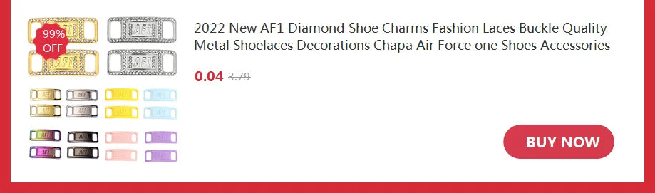 1 par de cordones con letras AF1, adornos con hebillas, kits para zapatillas, hebillas de metal para cordones, elegantes kits deportivos de metal, accesorios para cordones