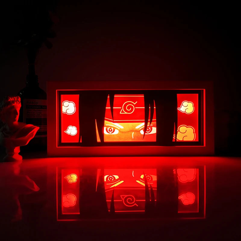 Anime One Piece Paper Cut Shadow Box Light Remote control model multiple colors Gamer Bedroom Decoration party present