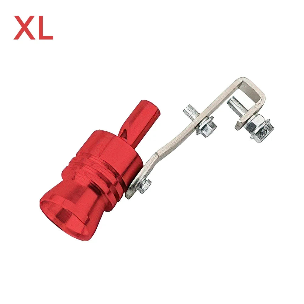 1 pieza de silbato de turbina modificado para automóvil, silbato de tubo de escape, silbato de imitación para motocicleta, silbato amplificador de sonido de escape de turbina