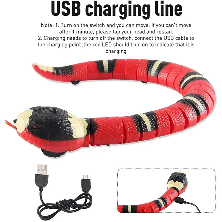 2023 Eletronic Smart Sensing Snake Automatic Cat Toys For Cats Dogs Pet Kitten Toys Pet Accessories