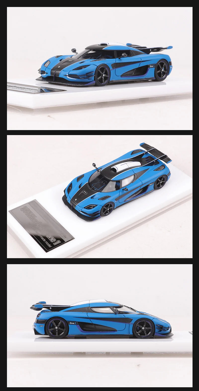 VMB 1:64 One 1 Blue/Silver Resin Model Car Limited Edition