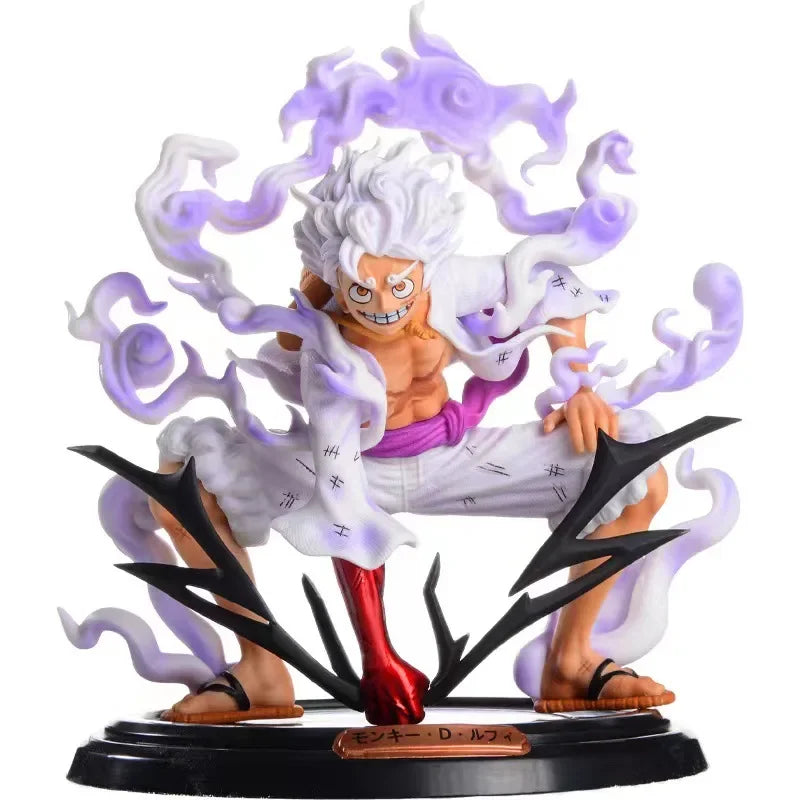 One Piece Luffy 5-Gear Anime 19cm Figures Nika Sun God Pvc Action Figurine Collectible Statue Model Doll Toys Birthday Kids Gift