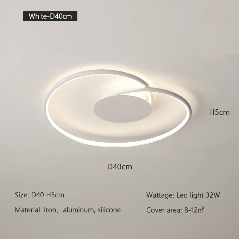 Bedroom Lamps Mordern Minimalism Led Ceiling Lamp Creative Dimmable Study Room Light Indoor Lighting Home Decor Luster Fixtures