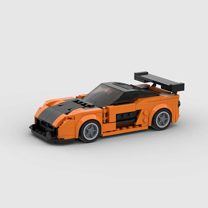 Supercar F1 City Speed Champions Racing Car RX-7 Model Building Blocks MOC Supercar Racers Vehicle Technique Bricks Kids Toys