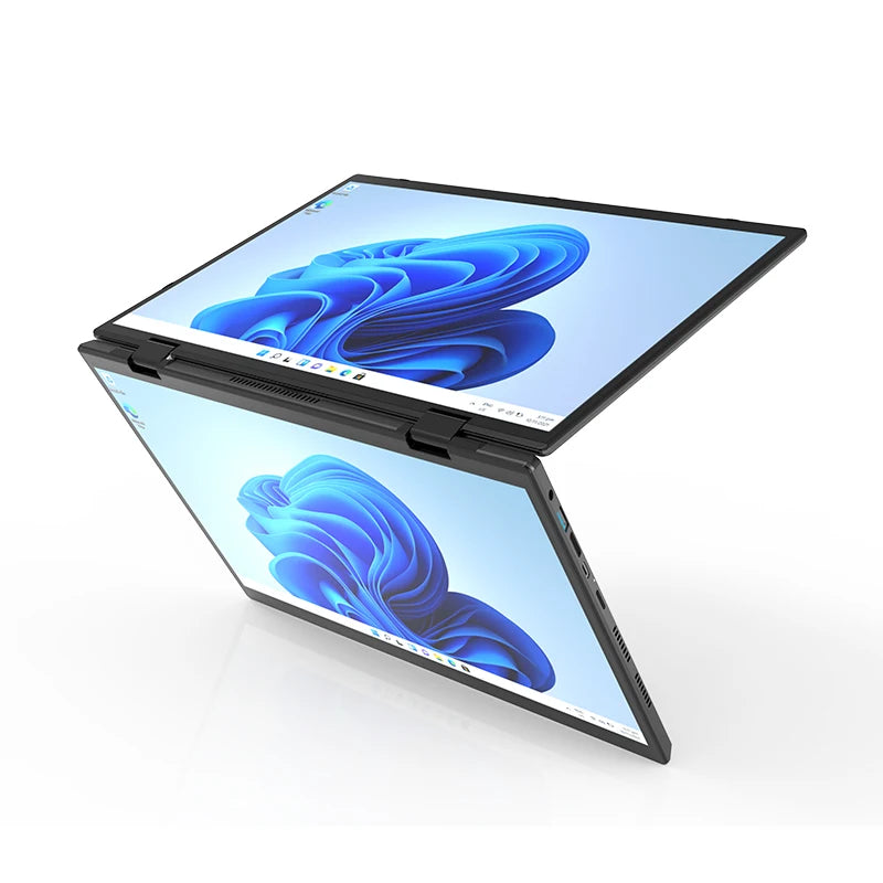 Computadora portátil con pantalla táctil dual de 14 pulgadas y 14 pulgadas, procesador Intel N95, computadora portátil para juegos, DDR4, 16 GB, 1 TB SSD