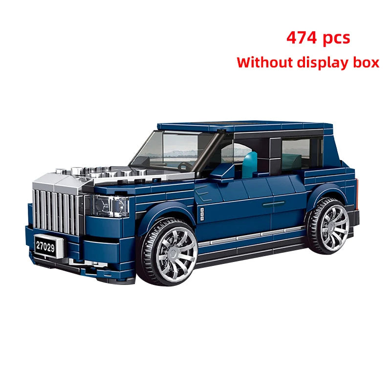 Technical Moc Car City Speed Champion Sports Car Racing Vehicle Building Blocks Brick Educational Construction Toys
