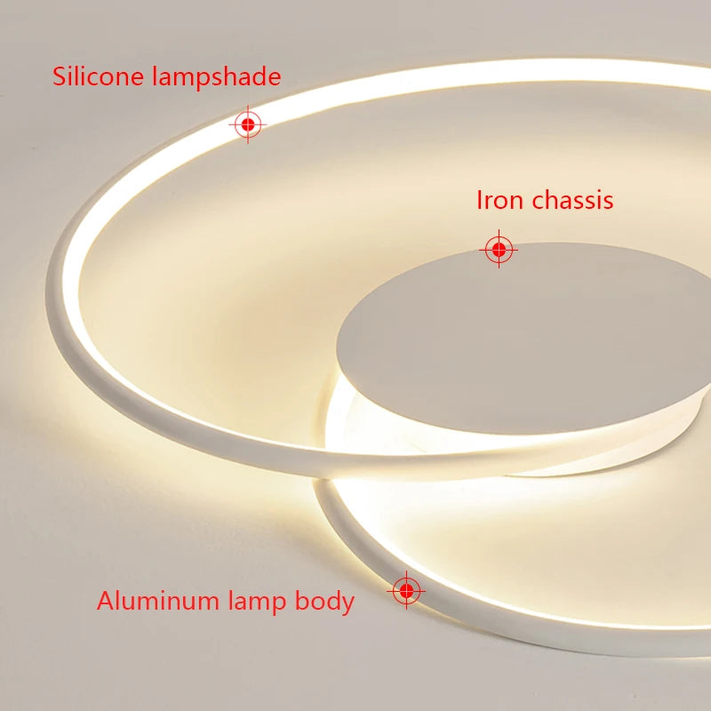 Bedroom Lamps Mordern Minimalism Led Ceiling Lamp Creative Dimmable Study Room Light Indoor Lighting Home Decor Luster Fixtures