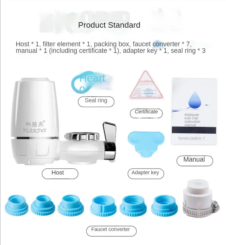 Tap Water Filter Washable Replacement Kitchen Faucet Long Lasting Filtro Water Purifier Tap Filter Chlorine