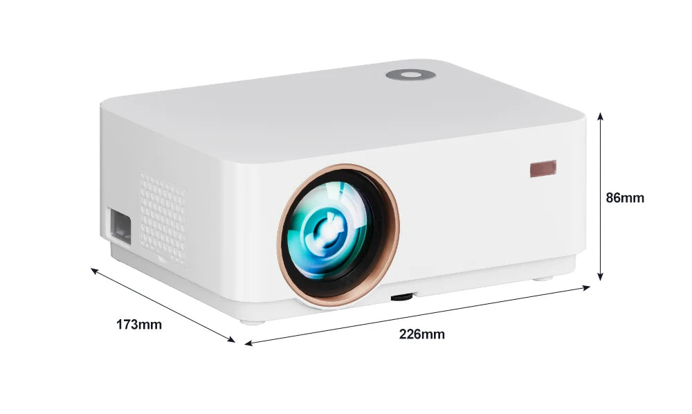WZATCO Nouveau D5 1080P 5G WiFi Android Smart Digital Focus Full HD Projecteur LED Vidéo Home Cinéma Cinéma Projecteur LCD Beamer